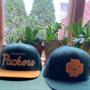 2 Mitchell & Ness Green Bay Packers SnapBacks